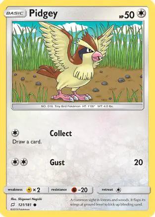 Pidgey 121/181 - SM  Team Up Reverse Holofoil