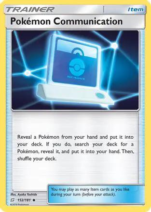 Pokemon Communication 152/181 - SM  Team Up Reverse Holofoil
