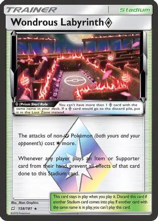 Wondrous Labyrinth Prism Star 158/181 - SM  Team Up Holofoil