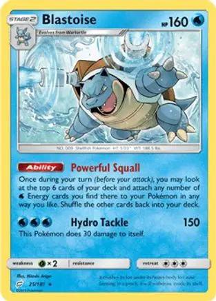 Blastoise (Cracked Ice Holo) 025/181 - Deck Exclusives Holofoil
