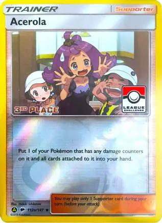 Acerola 112a/147 - League & Championship Cards - Reverse Holofoil
