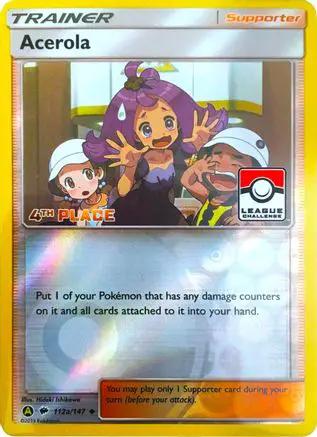 Acerola 112a/147 - League & Championship Cards - Reverse Holofoil