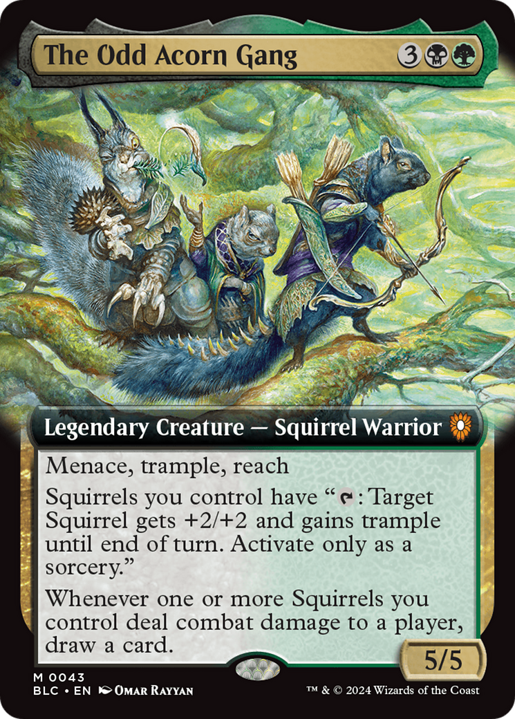 The Odd Acorn Gang (BLC-043) - Bloomburrow Commander: (Extended Art)
