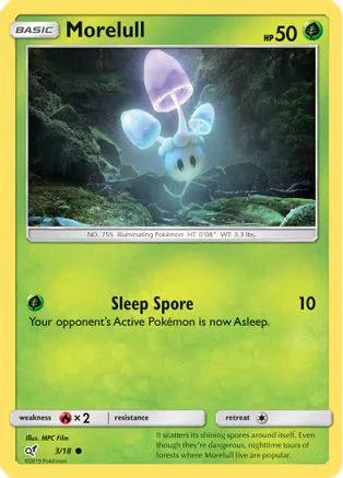 Morelull (Holo Common) 003/18 - Detective Pikachu Holofoil