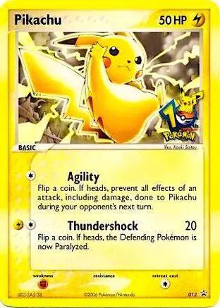 Pikachu (10th Anniversary) 012 - Miscellaneous Cards & Products