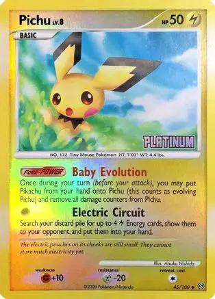 Pichu [Platinum] 045/106 - Burger King Promos Reverse Holofoil
