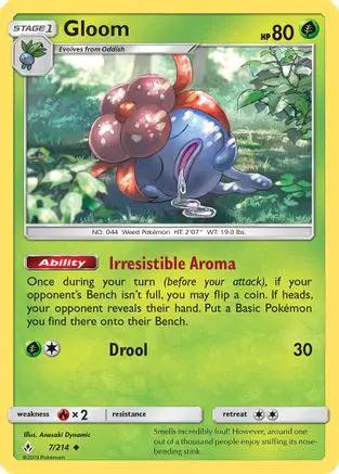 Gloom 007/214 - SM  Unbroken Bonds Reverse Holofoil
