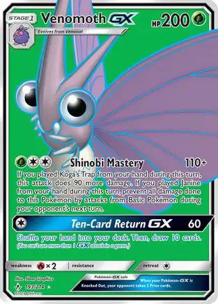 Venomoth GX (Full Art) 193/214 - SM  Unbroken Bonds Holofoil
