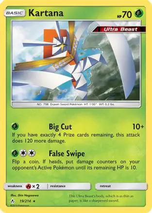 Kartana 019/214 - SM  Unbroken Bonds Reverse Holofoil