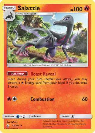 Salazzle 031/214 - SM  Unbroken Bonds Reverse Holofoil
