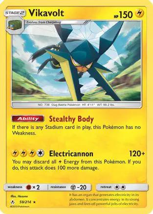 Vikavolt 059/214 - SM  Unbroken Bonds Reverse Holofoil