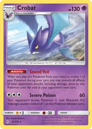 Crobat 066/214 - SM  Unbroken Bonds Holofoil