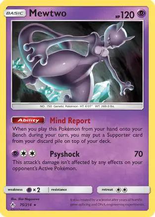 Mewtwo 075/214 - SM  Unbroken Bonds