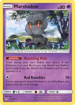Marshadow 081/214 - SM  Unbroken Bonds Reverse Holofoil
