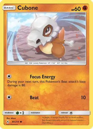 Cubone 090/214 - SM  Unbroken Bonds