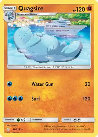 Quagsire 097/214 - SM  Unbroken Bonds Reverse Holofoil