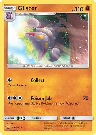 Gliscor 099/214 - SM  Unbroken Bonds Reverse Holofoil