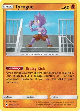 Tyrogue 100/214 - SM  Unbroken Bonds Reverse Holofoil