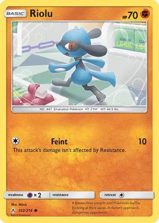 Riolu 102/214 - SM  Unbroken Bonds