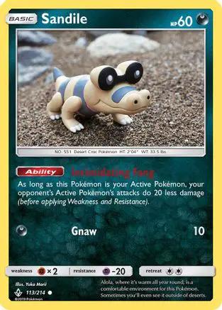 Sandile 113/214 - SM  Unbroken Bonds Reverse Holofoil