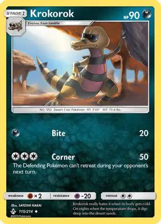 Krokorok 115/214 - SM  Unbroken Bonds Reverse Holofoil