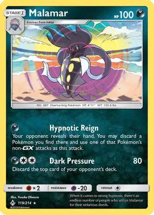 Malamar 119/214 - SM  Unbroken Bonds Holofoil