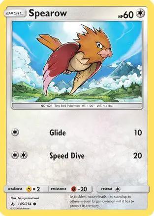 Spearow 145/214 - SM  Unbroken Bonds