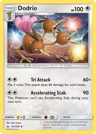 Dodrio 151/214 - SM  Unbroken Bonds
