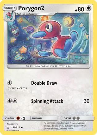 Porygon2 156/214 - SM  Unbroken Bonds Reverse Holofoil