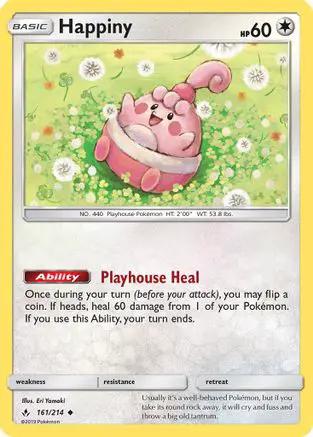 Happiny 161/214 - SM  Unbroken Bonds Reverse Holofoil