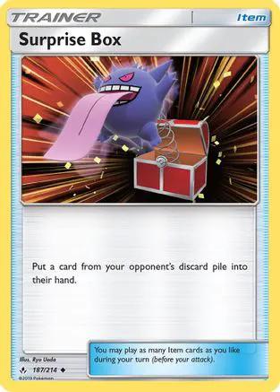 Surprise Box 187/214 - SM  Unbroken Bonds Reverse Holofoil