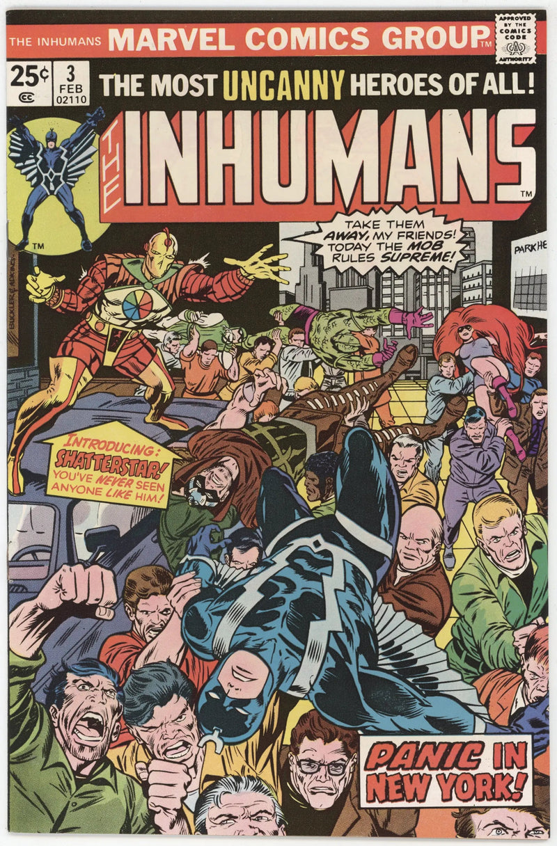 Inhumans 3 Marvel 1976 NM Rich Buckler Black Bolt Medusa Shatterstar