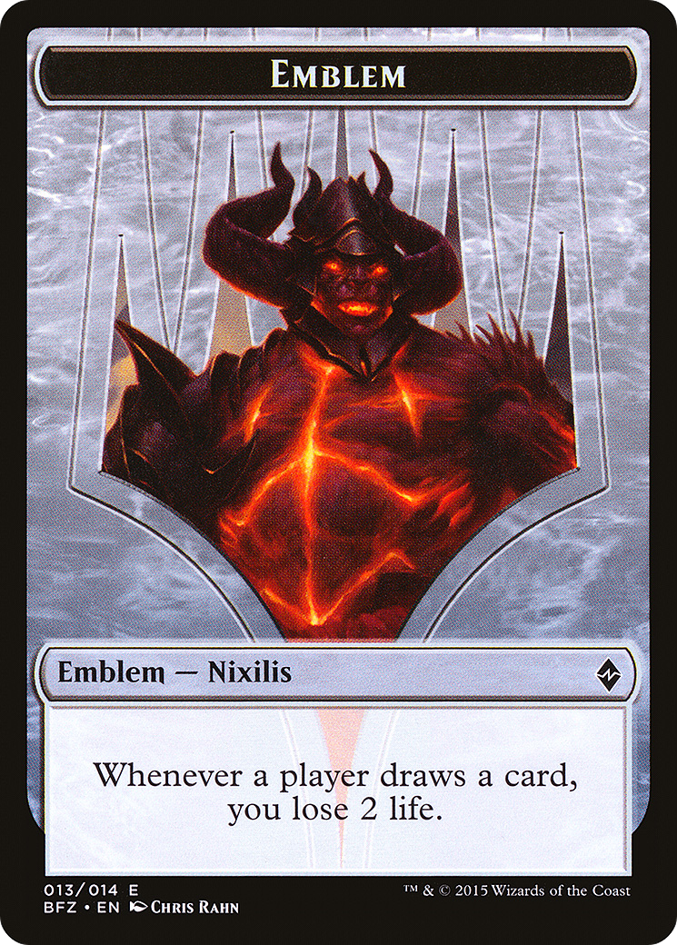 Ob Nixilis Reignited Emblem (BFZ-013) - Battle for Zendikar Tokens