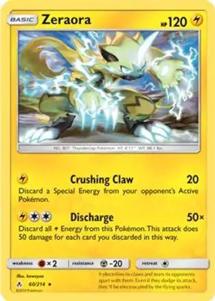 Zeraora (SM Unbroken Bonds) (Cracked Ice Holo) 060/214 - Deck Exclusives Holofoil