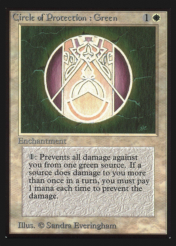 Circle of Protection: Green (IED-) - Intl. Collectors' Edition