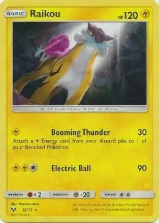 Raikou (Let's Play, Pikachu!) (Cracked Ice Holo) 032/73 - Deck Exclusives Holofoil