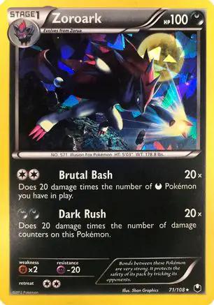Zoroark (Cracked Ice Holo) 071/108 - Deck Exclusives Holofoil