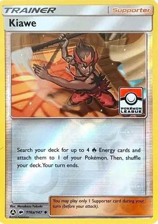 Kiawe (Pokemon League) 116a/147 - League & Championship Cards Reverse Holofoil