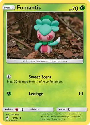 Fomantis 015/236 - SM  Unified Minds Reverse Holofoil