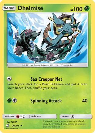 Dhelmise 020/236 - SM  Unified Minds Reverse Holofoil