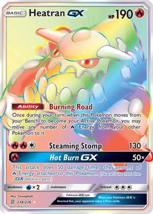 Heatran GX (Secret) 238/236 - SM  Unified Minds Holofoil