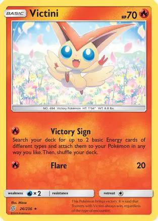 Victini 026/236 - SM  Unified Minds Holofoil