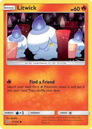 Litwick 027/236 - SM  Unified Minds Reverse Holofoil