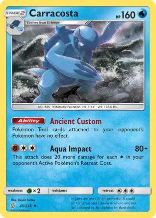 Carracosta 045/236 - SM  Unified Minds Reverse Holofoil