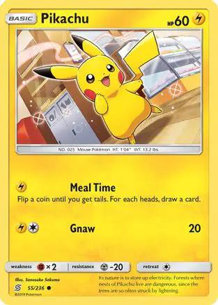 Pikachu 055/236 - SM  Unified Minds Reverse Holofoil