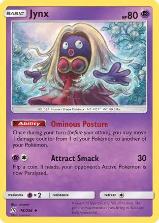Jynx 076/236 - SM  Unified Minds Reverse Holofoil