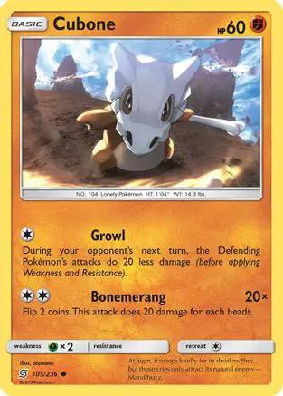 Cubone 105/236 - SM  Unified Minds