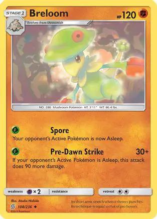 Breloom 108/236 - SM  Unified Minds Reverse Holofoil