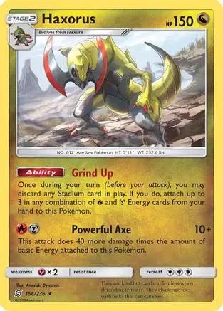 Haxorus 156/236 - SM  Unified Minds Holofoil