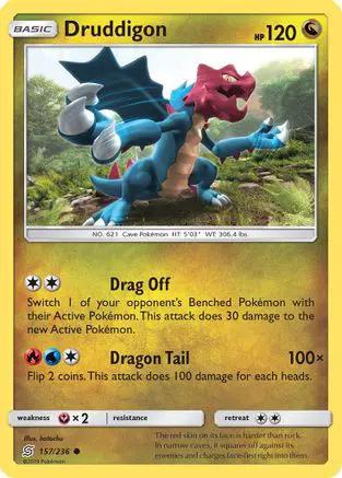 Druddigon 157/236 - SM  Unified Minds Reverse Holofoil
